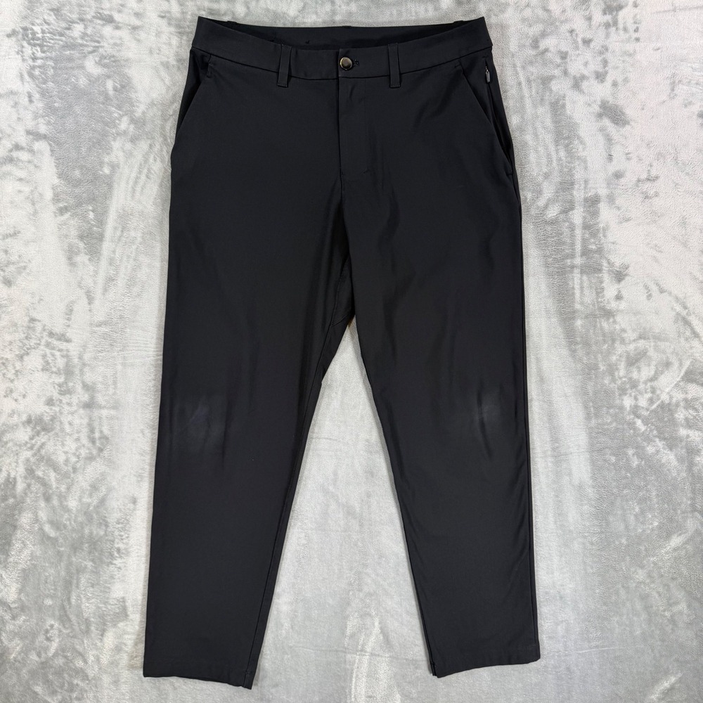 Lululemon Commission Slim Fit‎ Chino Pants Men's Size 32x30 Black Cotton